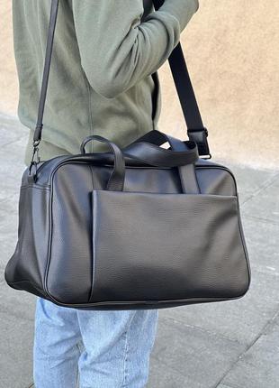 Спортивная мужская сумка для тренировок вместительная дорожная черная, на 25л1 фото