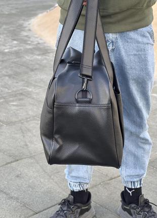 Спортивная мужская сумка для тренировок вместительная дорожная черная, на 25л3 фото