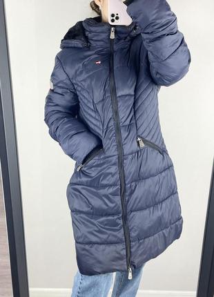Зимова подовжена куртка geographical norway оригінал зимняя удлиненная куртка5 фото