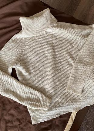 Белый свитер светлый мирер джемпер в стиле zara