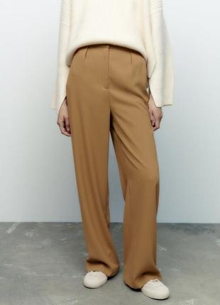 Zara широкие брюки5 фото