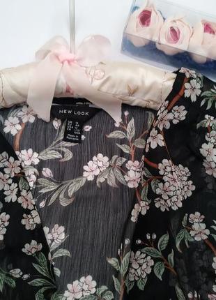 Блузка-накидка в цветочный принт*блуза3 фото