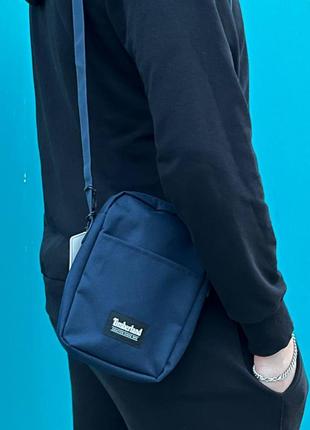 Оригинальная кроссбоди сумка мужская timberland blue5 фото