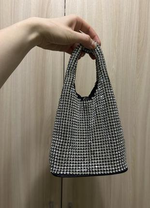 Crystal bag, diamond bag, сумочка со стразами