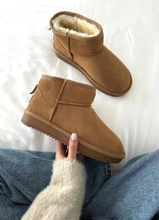 Жіночі уггі ugg ultra mini ginger suede 🧡