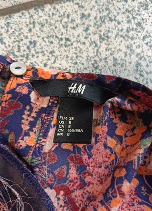 Шифоновая блуза в цветочный принт h&amp;m5 фото