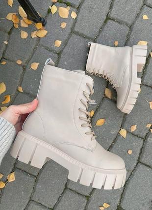 Сапоги зимние кожаные
