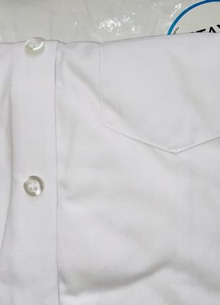 Рубашка белого цвета для мальчишки/размер: 7/8 лет/бренд: george2 фото