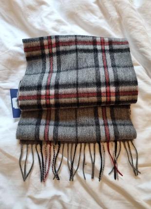 Новый стильный шарф, 100% шерсть, выполнен в шотландии
