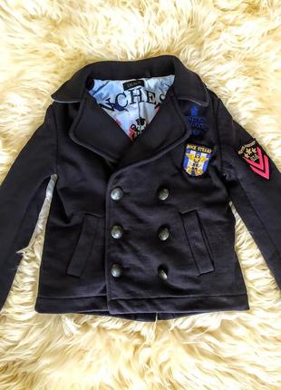 Трикотажный пиджак кардиган куртка ikks (франция, р.3а)1 фото