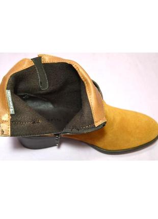 Р.39-39,5 tamaris, германия, натуральная замшевая кожа! комфортные,женственные ботинки8 фото