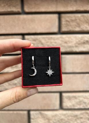 Срібні сережки з цирконієм 925
