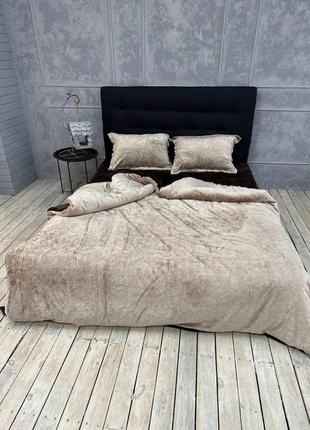 Акция черная пятница плюшевое постельное белье -модный тренд домашнего текстиля3 фото