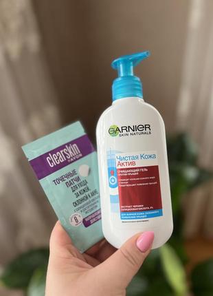 Гель для обличчя garnier skin naturals чиста шкіра актив2 фото