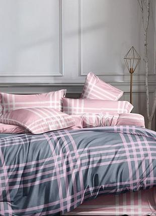 Постельное белье розовая клетка бязь люкс