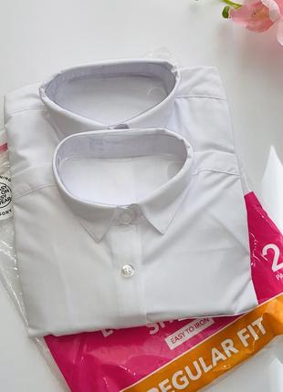 Рубашка белого цвета/// размер: 7/8 лет/бренд: george