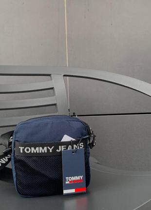 Оригинальная кроссбоди сумка мужская tommy jeans blue