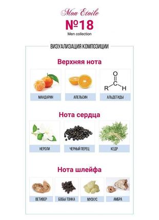 Подарунковий парфумований набір для чоловіків mon etoile №14 та №18 мон етуаль у коробці 2 шт по 8 м10 фото