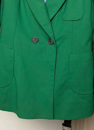 Zara зеленый оверсайз пиджак9 фото