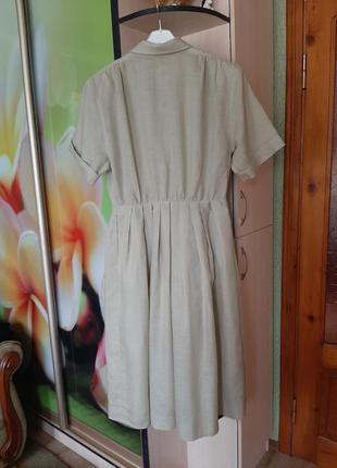 Винтажное льняное платье халат2 фото
