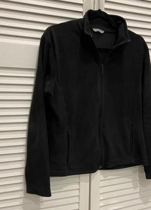 Флиска черная флисовая кофта marks & spencer s/m