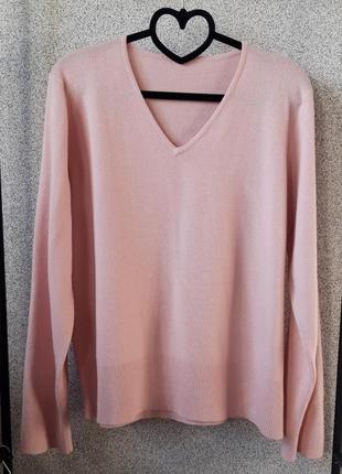 Кофта полувер пудровый