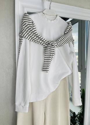 Cos  білий світшот бавовна оригінал