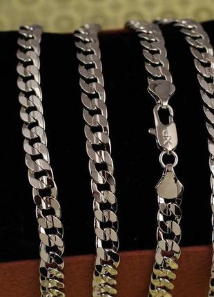 Ланцюг xuping jewelry круглий панцир 50 см 6 мм сріблястий