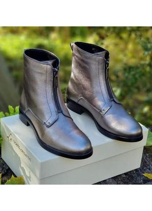 Кожаные женские теплые зимние ботинки на меху carlo pazolini... 36-37-38 размер