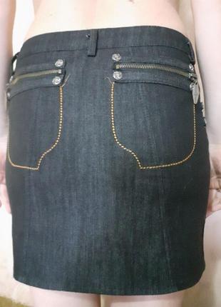 Юбка джинсовая, мини-юбка, спідниця, міні-спідниця3 фото