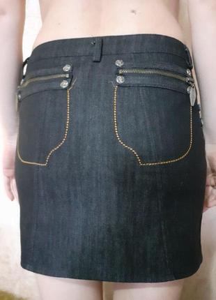 Юбка джинсовая, мини-юбка, спідниця, міні-спідниця4 фото