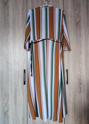 Нова натуральна смугаста сукня платье плаття розмір 48-506 фото