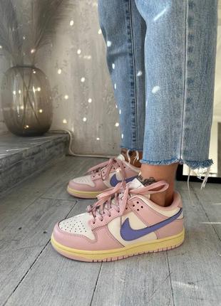 Nike dunk low «pink oxford»1 фото