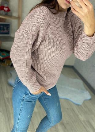 Шикарный шерстяной свитер3 фото