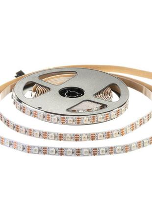 Адресная светодиодная лента avt professional smd 5050 ws2812b (60 led/m), ip20, 5b. бобина 5 метров.2 фото