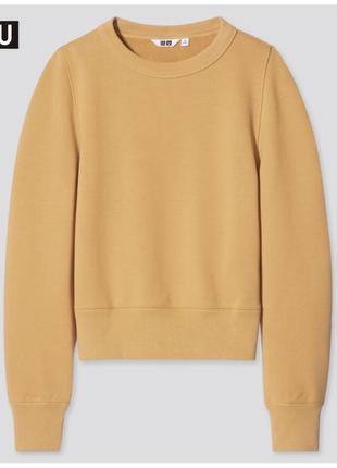 U crew neck long-sleeve sweatshirt