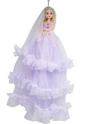 Лялька в довгій сукні "наречена", бузковий
