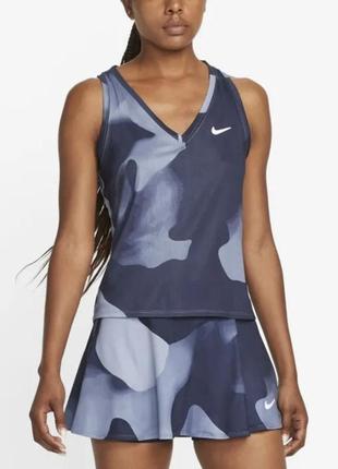 Nike tennis women's dri-fit court victory tank top женская теннисная майка
топ
спортивная футболка