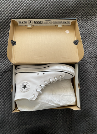 Шкіряні кеди converse chuck taylor all star lift4 фото