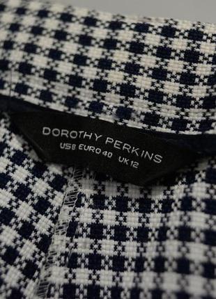 Брюки классические, брюки с принтом гусиная лапка, брюки dorothy perkins5 фото