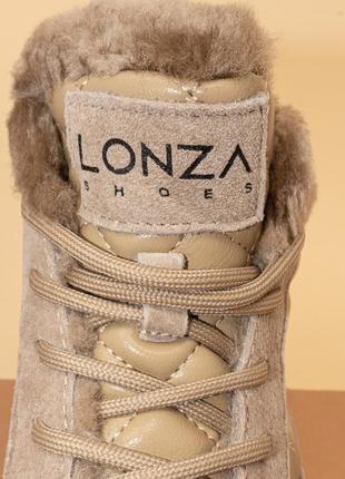 Теплі жіночі черевики зимові бежеві на замку 37-41 женские ботинки lonza4 фото