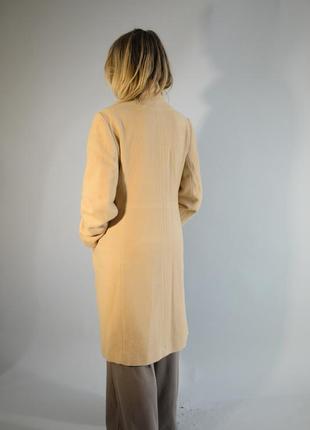 Женское бежевое пальто длинное dorothy perkins, пальто удлиненное, пальто оверсайз6 фото