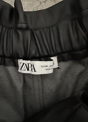 Брюки из эко кожи zara5 фото