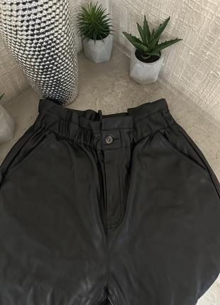 Брюки из эко кожи zara4 фото