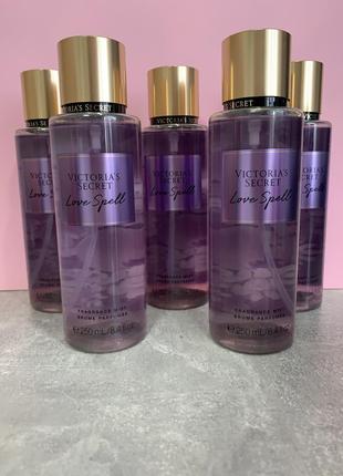 Мист, парфюмированный спрей для тела victoria secret оригинал міст, mist love spell