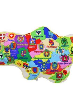 Сувенирная игрушка-подушка "карта украины"