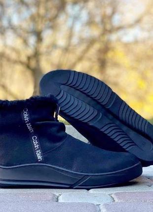 Кожаные угги calvin klein❄️