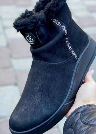 Кожаные угги calvin klein❄️