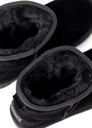 Угги на утолщенной подошве "rossi", черный, натуральная замша,8 фото
