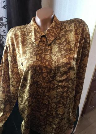 Очень красивая винтажная шёлковая блуза escada4 фото